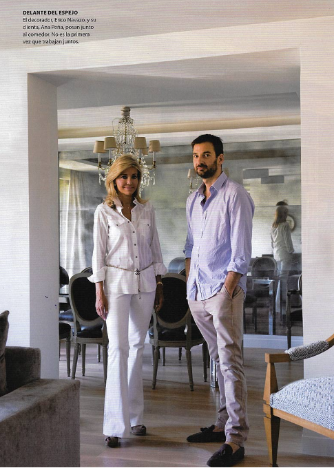 Ana Peña y Erico Navazo tras su colaboración en un proyecto madrileño.