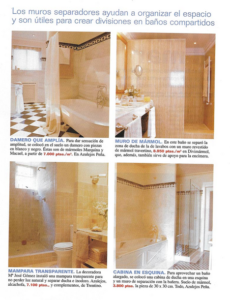 Productos de Azulejos Peña en una revista