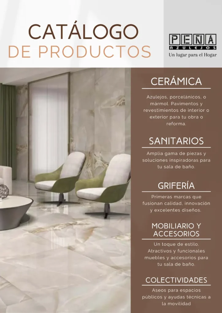 Catálogo completo de productos cerámicos para obra, sanitarios, grifería, mobiliario y accesorios para el baño